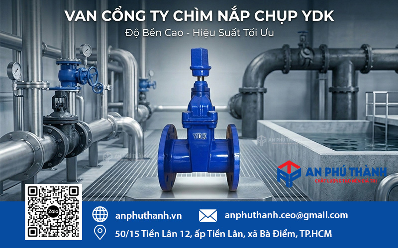 Trên đầu trục van được gắn một nắp chụp hình vuông