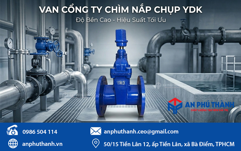 Trên đầu trục van được gắn một nắp chụp hình vuông