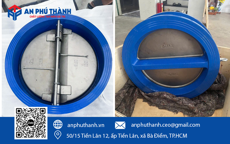 Van 1 chiều bướm được lắp đặt ở nhiều công trình 