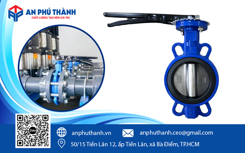 Dòng van bướm BTL model D71X-10 là dòng van bướm kẹp (wafer type)