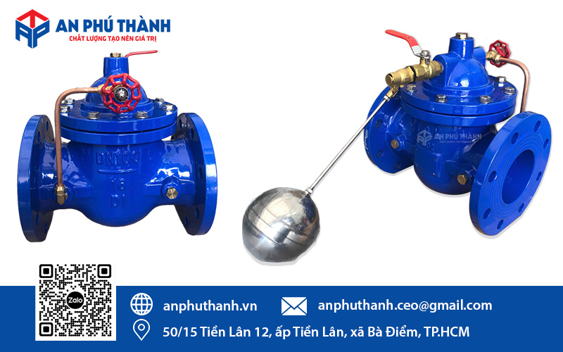 Van phao mặt bích có nhiệm vụ tự động ngắt hoặc mở dòng chảy dựa trên mực nước trong bể chứa