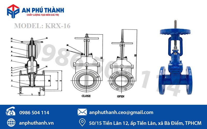 cấu tạo của van công ty nổi YDK KRX-16