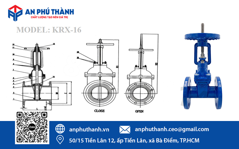 cấu tạo của van công ty nổi YDK KRX-16