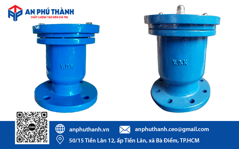 van xả khí mặt bích YDK model KAX(F)-16