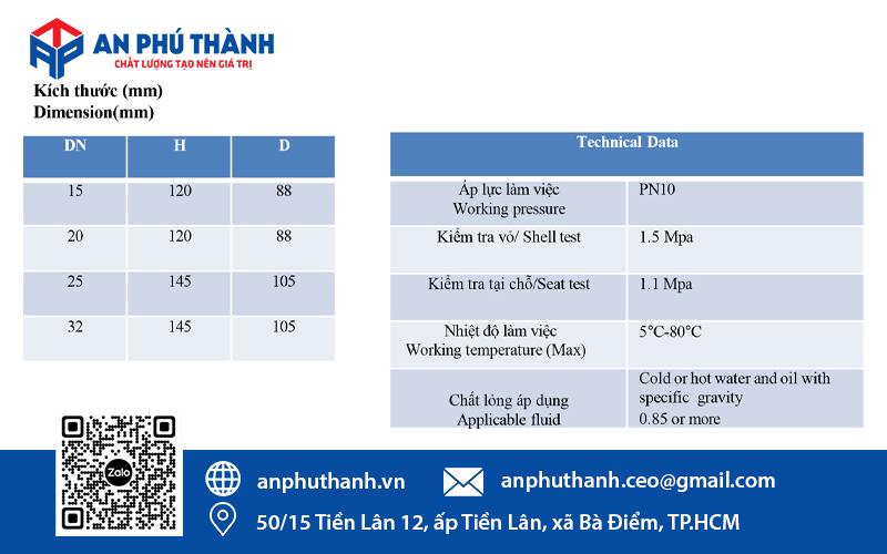 Catalogue van xả khí ren gang YDK
