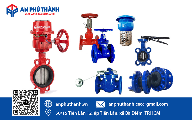 Ngoài van bướm tín hiệu, An Phú Thành còn cung cấp nhiều dòng van, phụ kiện ngành nước khác