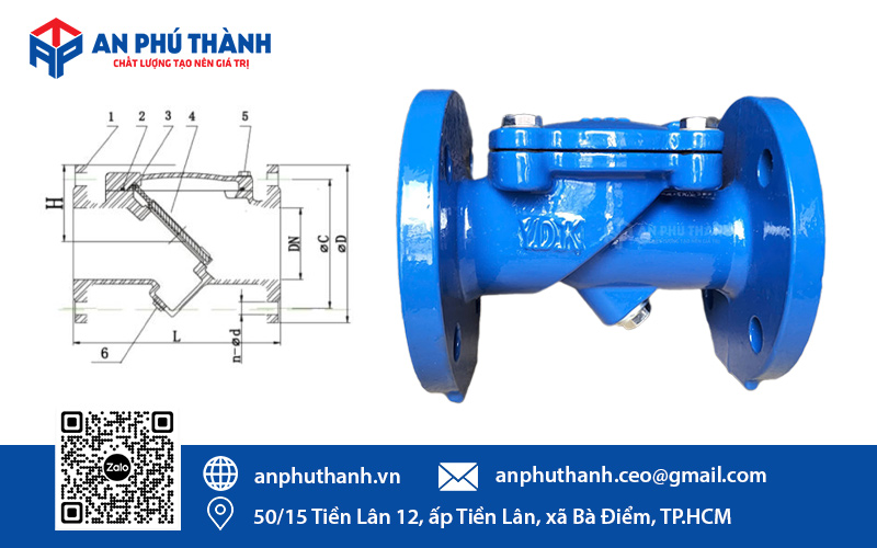 van một chiều cánh cao su YDK