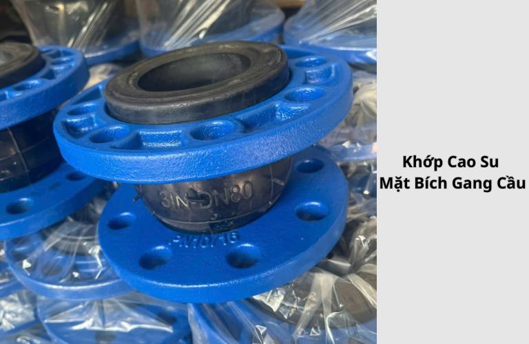 Khớp cao su mặt bích gang cầu
