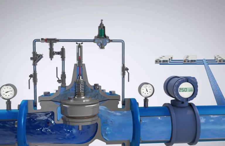 Lò xo sẽ đẩy đĩa van trở lại vị trí ban đầu Khi áp suất giảm xuống dưới mức quy định